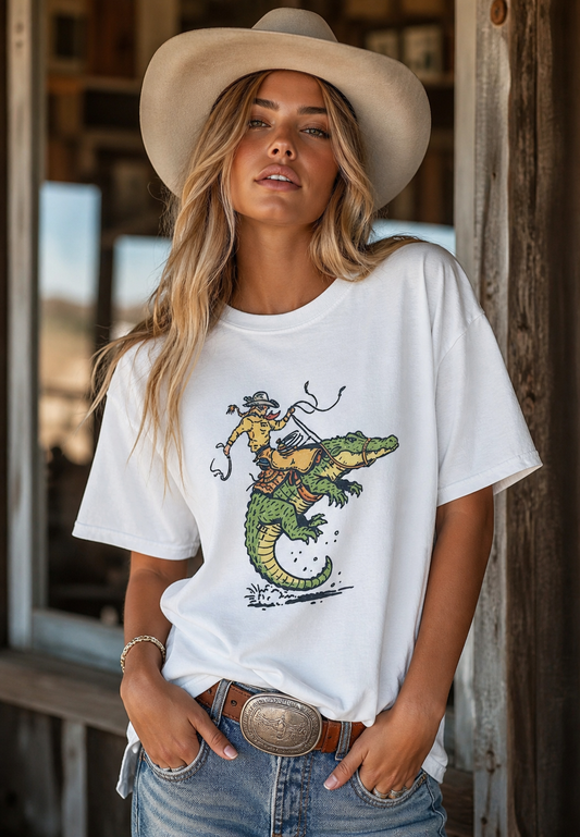 Cowboy Alligator Tee