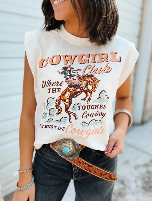 Cowgirl Club Boxy Tank